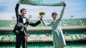 Los novios japoneses, en el Villamar&iacute;n.