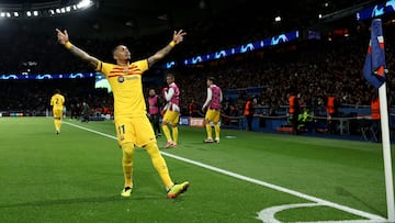 After an impressive contribution in Barça’s Champions League victory at the Parc des Princes in Paris, the Brazilian joined a select list with the ‘MSN’.
