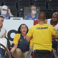Colombia vence a Argelia en baloncesto en silla de ruedas