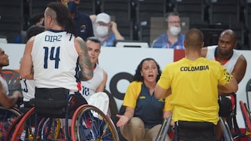 Colombia vence a Argelia en baloncesto en silla de ruedas