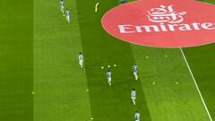 Sonora pitada del Bernabéu a los jugadores del Real Madrid al saltar a calentar