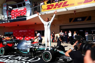 Sexto título mundial para Lewis Hamilton. El inglés quedó segundo en el GP de Estados Unidos en donde ganó Valtteri Bottas, segundo en la clasficación de pilotos. 