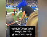 New angle shows DK Metcalf incident with Lions fan during game