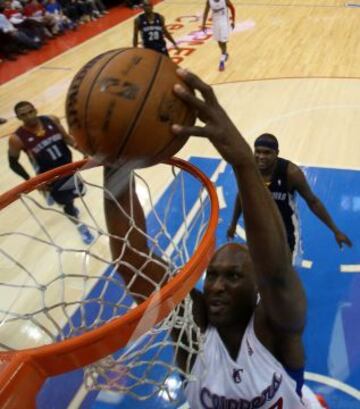 Lamar Odom durante su etapa en Los Angeles Clippers.