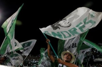 Estadio lleno y verde para acompañar a Nacional.