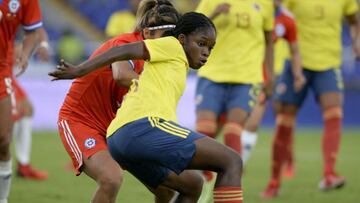 Linda Caicedo en un partido de la Selecci&oacute;n Colombia Femenina