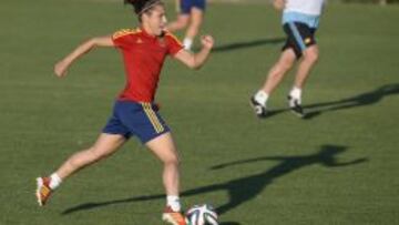 La capitana de la Selección, Vero Boquete.