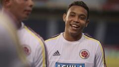 Luis Fernando Muriel durante el segundo entrenamiento de la Selecci&oacute;n Colombia en Barranquilla ante de recibir a Argentina.