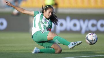 Carolina Arbel&aacute;ez, jugadora de Atl&eacute;tico Nacional