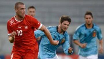 Planas, en un partido con la Sub-21.