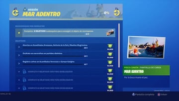 Fortnite Cap&iacute;tulo 2 - Temporada 1: desaf&iacute;os de Mar Adentro