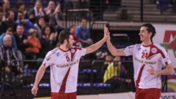 Los jugadores del Naturhouse celebraron la victoria en casa.