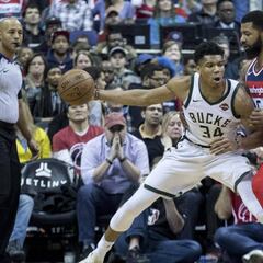 Nueva animalada de Giannis Antetokounmpo: ¡27+20+6!