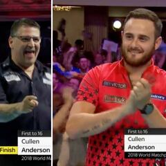 Se hablará durante años de esta partida de dardos: el público chillando y su rival aplaudiendo