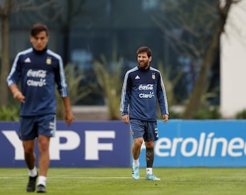 El entrenamiento de la Selección en Ezeiza, en imágenes