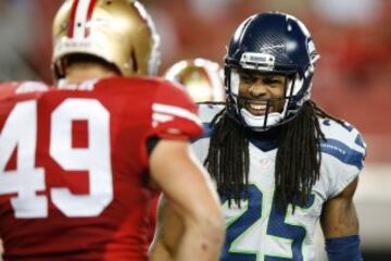 Richard Sherman tuvo un d¨ªa bastante tranquilo, ya que la presi¨®n sobre Kaepernick dio un gran fruto. El cornerback finaliz¨® con 2 tackles y otro asistido. La temible Legion of Boom tuvo un d¨ªa de trabajo relajado.