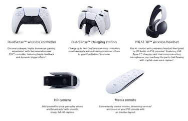 PS5 | Precio oficial de sus accesorios: mando, headset, base de carga, cámara y más