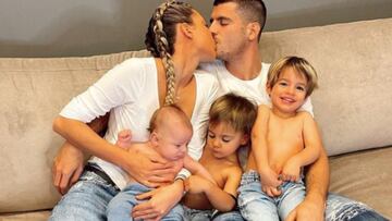 Así se lo pasan los hijos de Álvaro Morata cuando creen que sus padres no les ven