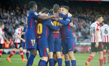 Barcelona 2-0 Athletic Club | El Barça liquidó al Athletic en 45 minutos. Alcácer marcó en fuera de juego, pero los vascos no le hicieron cosquillas al conjunto de Valverde.