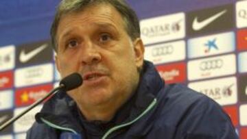 Tata Martino, en rueda de prensa
