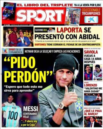 Portadas de la prensa deportiva