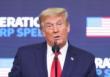 Donald Trump es toda una personalidad en twitter, por lo que no es sorpresa que sea la cuenta m¨¢s twitteada del 2020, especialmente tras sus acusaciones sobre un supuesto fraude electoral.