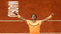 Nadal celebra la victoria.