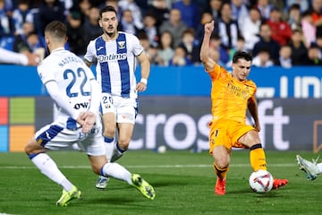 Segunda ocasión de Brahim contra el Leganés.