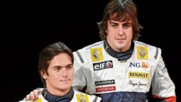 Piquet y Fernando Alonso
