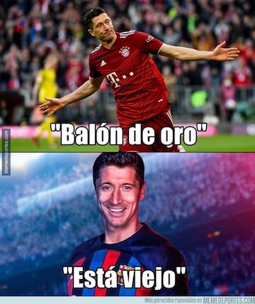 Lewandowski, protagonista de los memes más divertidos de la semana deportiva