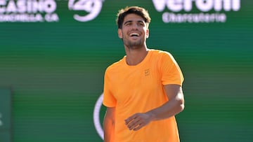 Carlos Alcaraz, tras ganar a Casper Ruud en Indian Wells.