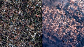 Consecuencias del incendio en la zona de Altadena, un lugar designado por el censo ubicado en el condado de Los ?ngeles en el estado estadounidense de California.