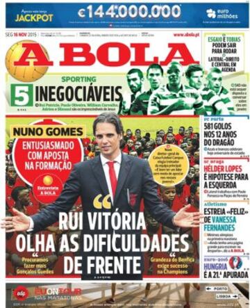 Portadas de la prensa mundial