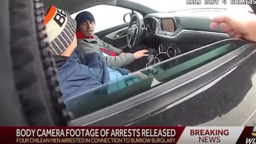 Imágenes inéditas: así fue la detención de los 4 chilenos que asaltaron a una estrella de la NFL