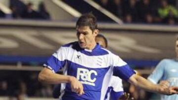 <b>PRETENDIDO. </b>Zigic, con el Birmingham en un partido ante el City.