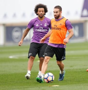 Real Madrid entrena pensando en el Athletic Bilbao, por la Liga de España.