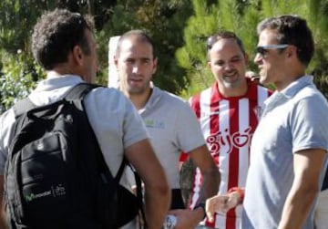 Tercera etapa entre Vigo y Mirador de Lobeira. Luis Enrique, entrenador del Celta de Vigo.
