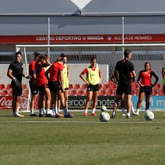 El Atlético vuelve a entrenarse a cinco días de la Champions