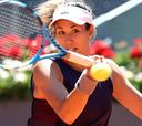 Muguruza pierde cinco veces su saque y acaba ganando
