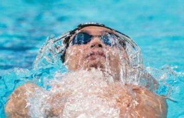 Irie Ryosuke durante la prueba de relevo 4x400