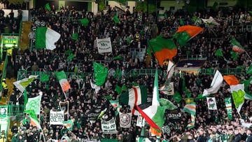 Los hinchas del Celtic de Glasgow.
