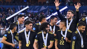 Orbelin Pineda, Edson Alvarez, Rodrigo Huescas, Cesar Huerta, Carlos Rodriguez, Erik Lira, Roebrto Alvarado, Santiago Gimenez of Mexico during the Final match between Mexican National Team (Mexico) and Panama as part Final Four of the Concacaf Nations League 2024-2025 at SoFi Stadium on March 23, 2025 in Inglewood, Los Angeles, California, United States.