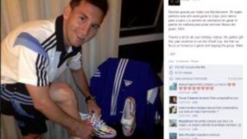 Messi subió esta imagen.