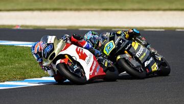 Ogura rodando delante de Vietti.