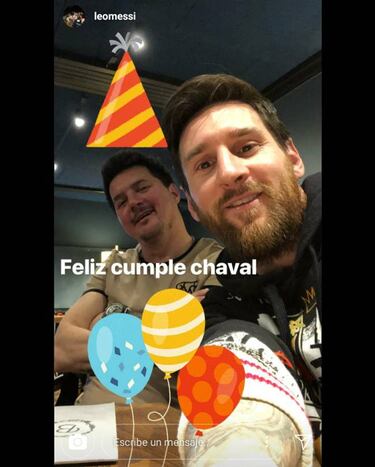 Messi, relax con "sus chicos" y en el cumple de su hermano