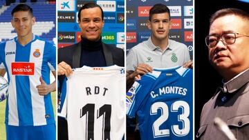 Óscar Duarte, Raúl de Tomás, César Montes y Chen Yansheng - Espanyol