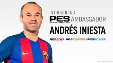 Konami presenta a Andrés Iniesta como embajador de PES