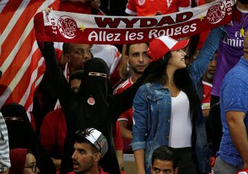 Soccer Football - CAF Champions League - Final - Wydad Casablanca vs Al Ahly Egypt at Mohammed V Stadium, Casablanca, Morocco - November 4, 2017 Fans before the match.   