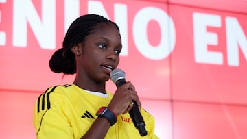 Linda Caicedo, jugadora de Colombia