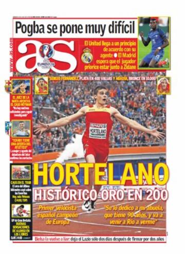 Las portadas de AS de julio
